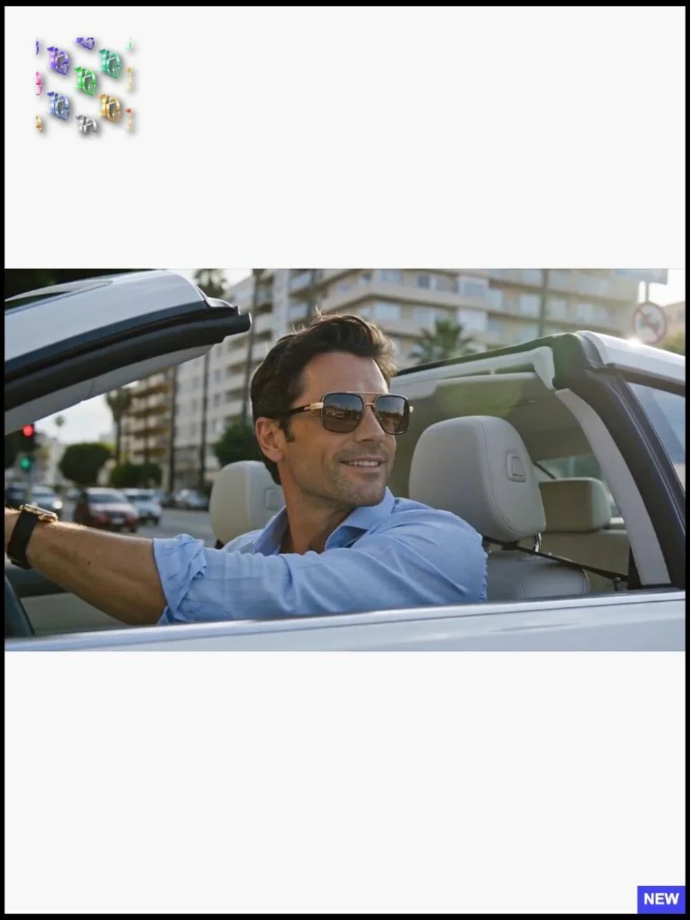 Retro Square Double Bridge Aviator Polarized Sunglasses for Driving UV400